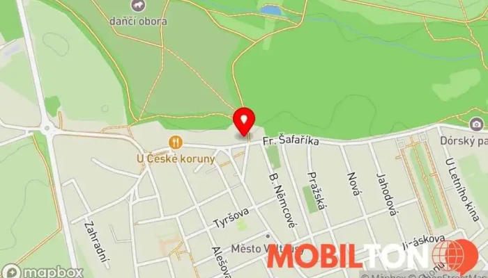 mapa KAFE Z RUKY Kavárna v Františka Šafaříka 312