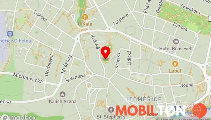 mapa Kaféčko Litoměřice Kavárna / Čajovna, Bistro v Vojtěšská