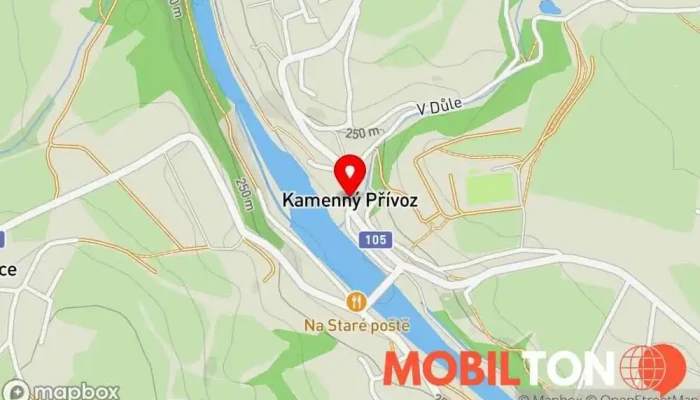 mapa Kamenný Přívoz  v 