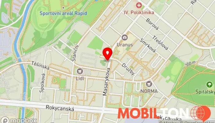 mapa Karel Hájek Bazar v Plzeň 4