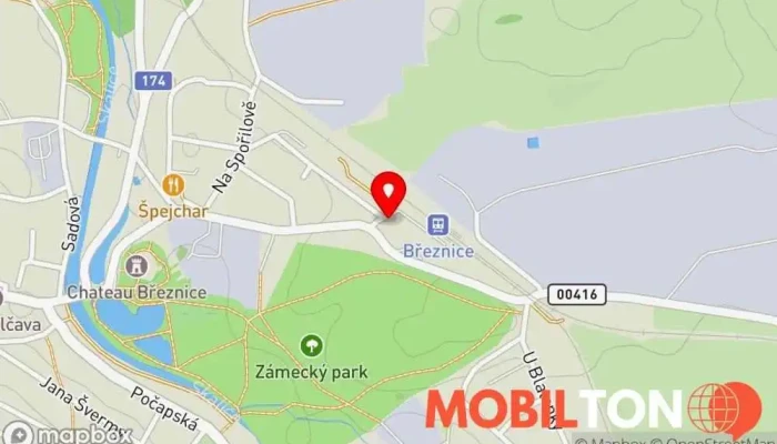 mapa Karlův Týn Restaurace v L. Kuby 304