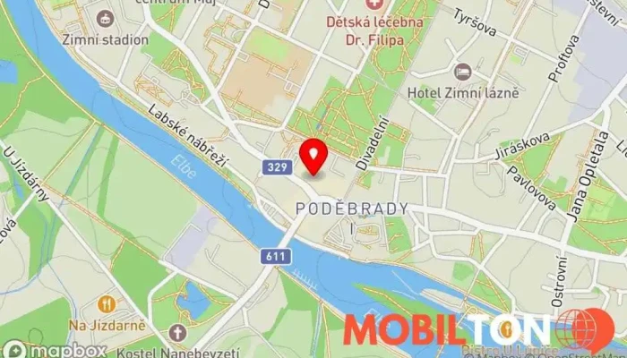 mapa KÁVA PODĚBRADY - Kavárna & Pražírna Kavárna a bar, Pražírna kávy v Poděbrady I