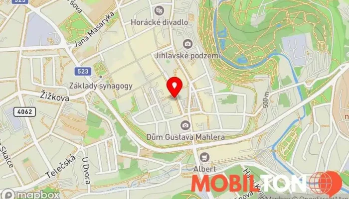 mapa Kavárna Café Tuzex Kavárna / Čajovna, Restaurace v Masarykovo Nám. 1102/37