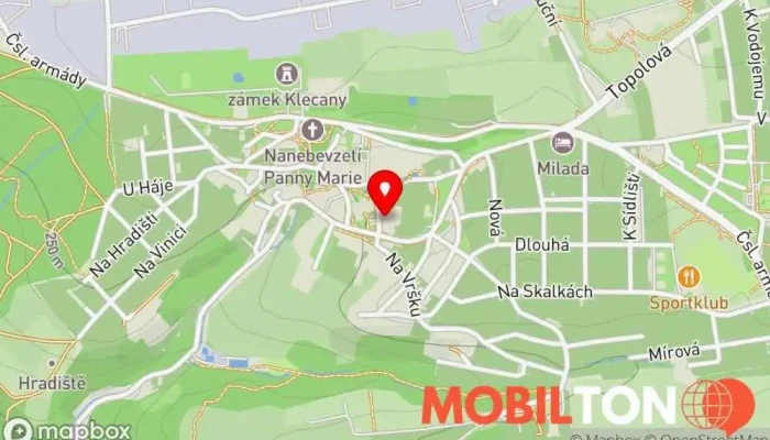 mapa Kavárna Klícka Kavárna v Nám. Třebízského 54/10