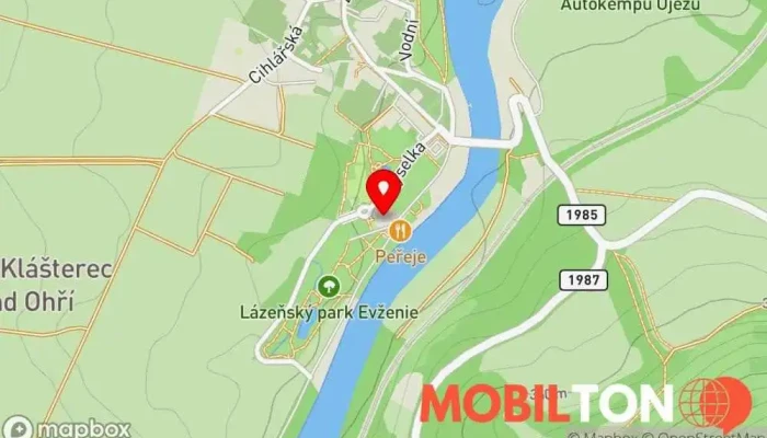 mapa Kavárna Peřeje Kavárna / Čajovna v Kyselka 104