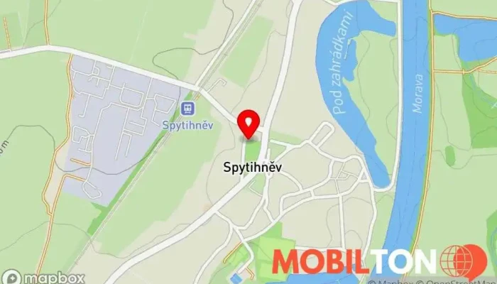 mapa Kavárna U Přívozu - Grilovaná kolena Restaurace v Spytihněv