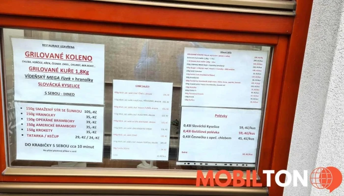 Kavarna U Privozu   Grilovana Kolena Menu - Spytihněv