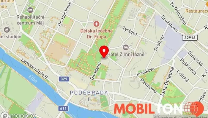 mapa Kavárna Viola Kavárna a bar v Poděbrady III