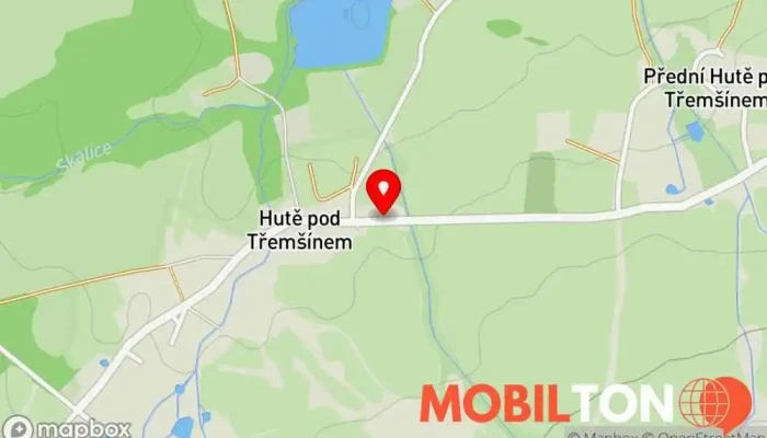 mapa KD Hutě pod Třemšínem Restaurace v 