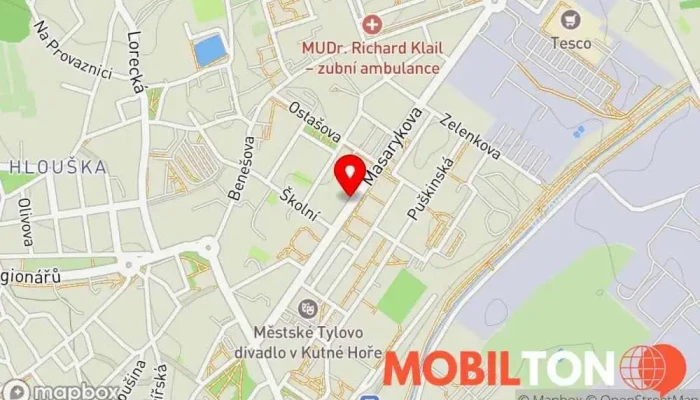 mapa Kebab BoneMa 2 Restaurace v Hlouška