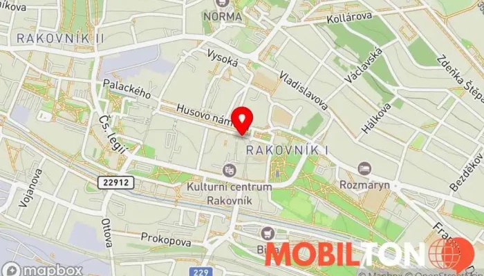 mapa Kebab ForHouse Restaurace nabízející döner kebab v Rakovník I