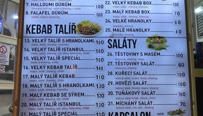 Kebab Forhouse Menu - Rakovník I