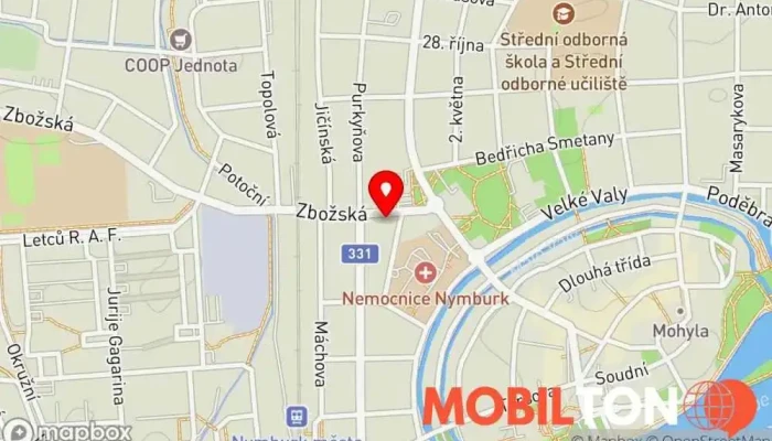 mapa Kebab House Bone'ma Turecká restaurace, Rychlé občerstvení v Zbožská 519/3