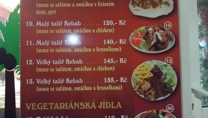 Kebab House Bonema Menu - Zbožská 519/3