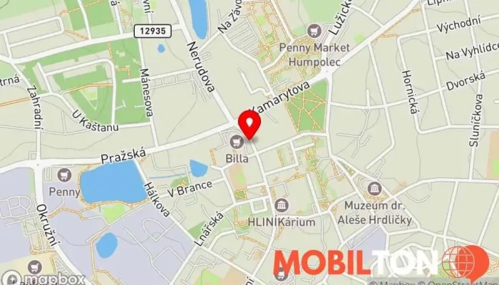 mapa Kebab House Humpolec Rychlé občerstvení v Nerudova