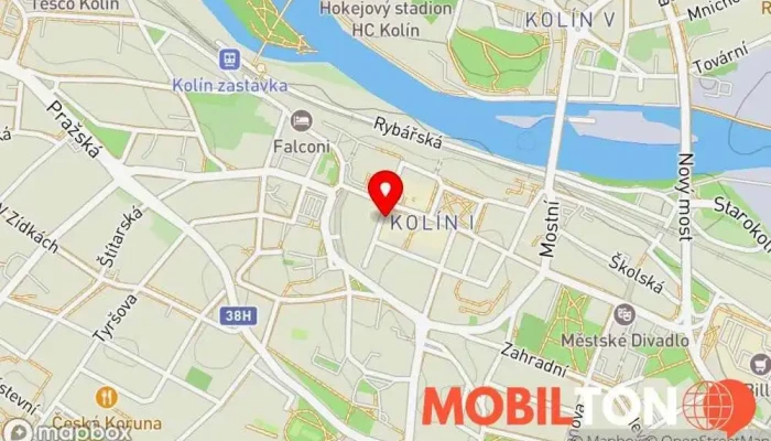 mapa KEBAB HOUSE Kolin Rychlé občerstvení v Na Hradbách 153