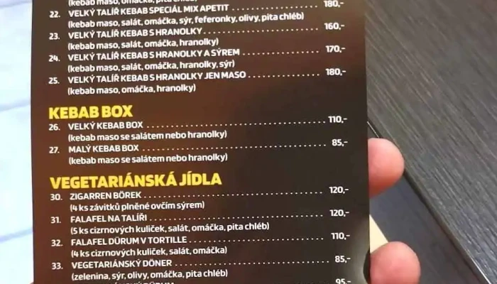 Kebab House -  Menu - Benátky Nad Jizerou I