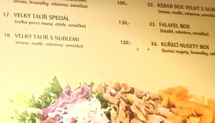 Kebab House Milovice -  Comfort Food - V Konírnách 519