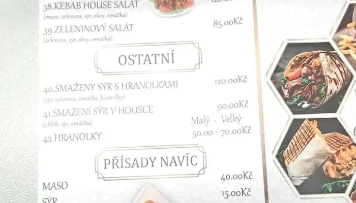 Kebab House Milovice -  Menu - V Konírnách 519