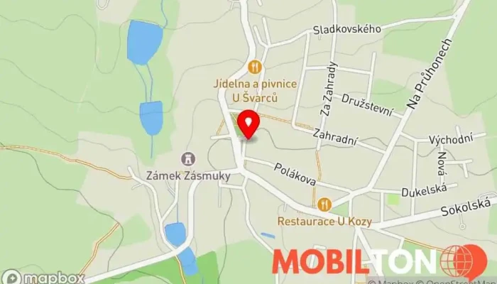 mapa Kebab Marrakéš Rychlé občerstvení v Komenského nám. 91