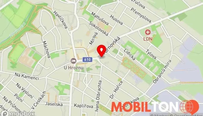 mapa KEBAB Mnichovo Hradiště Turecká restaurace v Turnovská 263