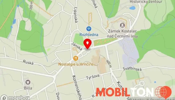 mapa Kebab Riviéra Rychlé občerstvení v Pražská 82