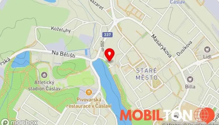 mapa KimchiLove Restaurace nebo jídelna v Žižkova brána 1085