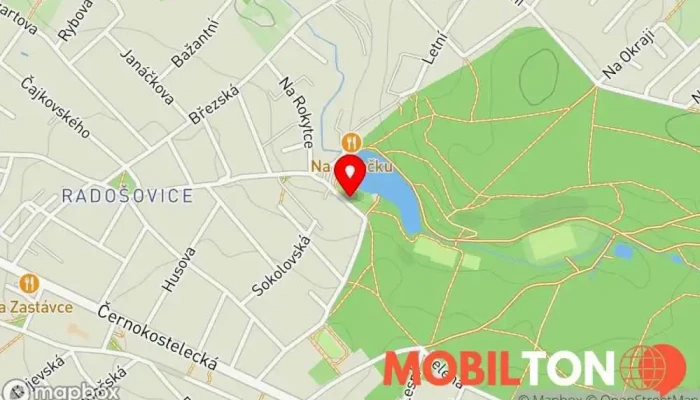 mapa Kiosek Jureček Rychlé občerstvení v Radošovice