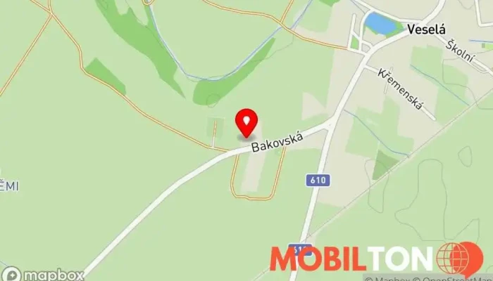 mapa Kiosek u Kozáka Restaurace v Veselá