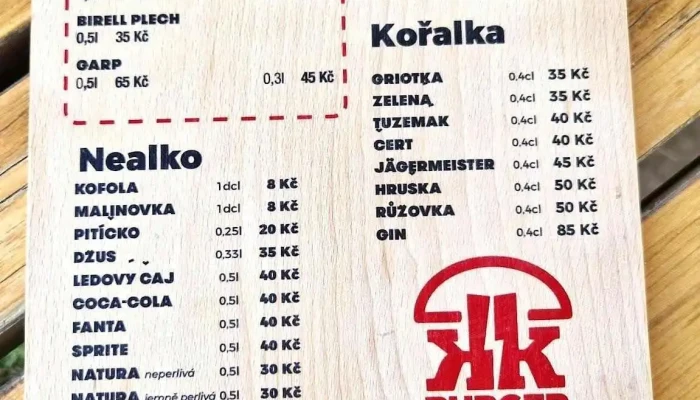 Kiosek U Kozaka Menu - Veselá