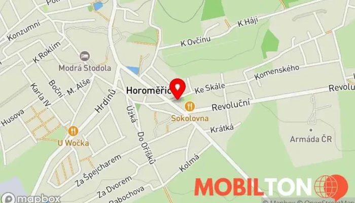 mapa Klas Döner Restaurace nabízející döner kebab v Velvarská 750