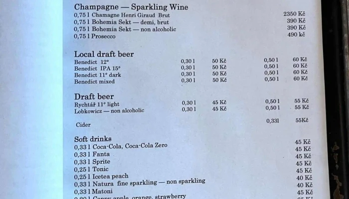 Klasterni Senk Menu - Praha 6
