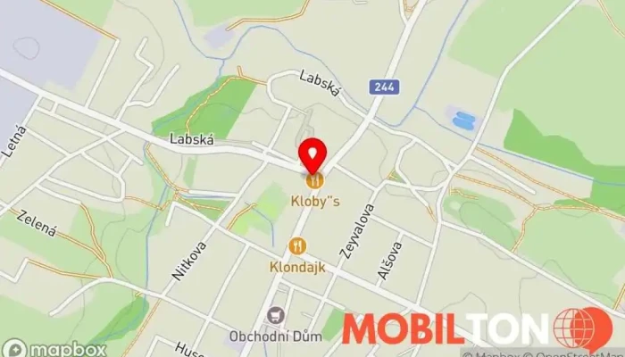 mapa Kloby’s Restaurant Restaurace v Neratovická 191/1