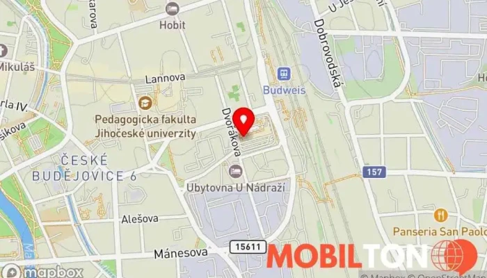 mapa Kneblmobil Prodej mobilních telefonů, Opravna mobilních telefonů v České Budějovice 6