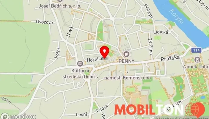 mapa Knedlíkové okénko, Restaurace Sokolovna Obědová restaurace v Mírové nám. 77