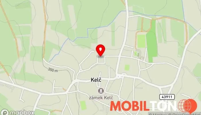 mapa Kotelna Restaurace v Kelč