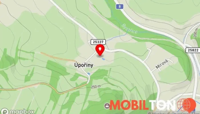 mapa Krčma Na statku Restaurace v Bystřany-Teplice 1