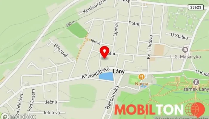 mapa KŘIVOKLÁTSKÁ HOSPODA Restaurace v Křivoklátská 134