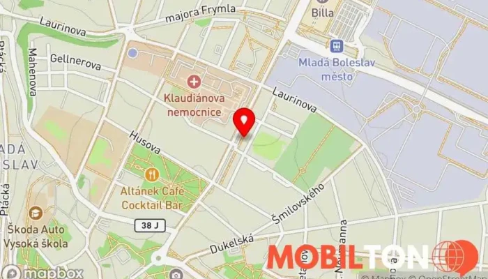 mapa Krušovická Šalanda Restaurace v tř. Václava Klementa 1227
