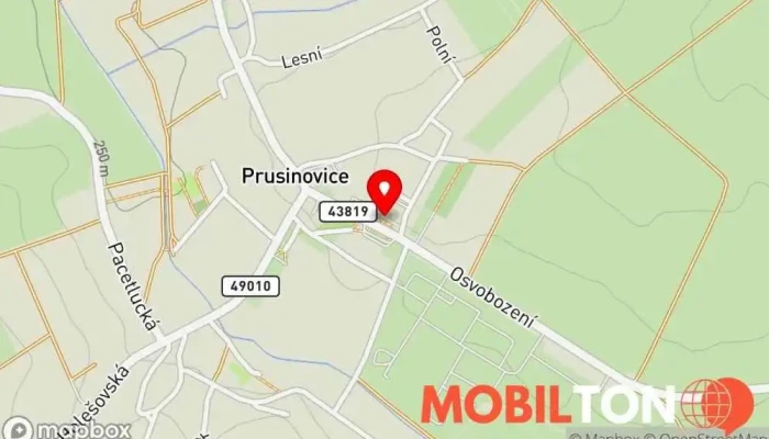 mapa Kulturní Dům Restaurace v Zámčisko 371