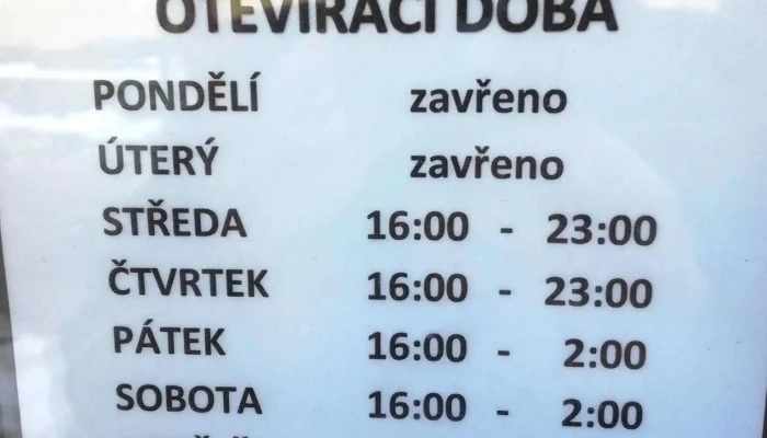 Kuzelna Bar Jemnice Menu - Tyršova 624