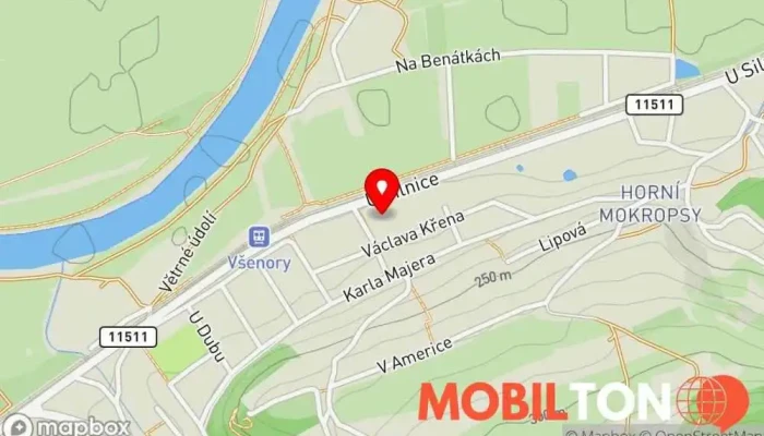 mapa Květiny André Kavárna, Květinářství, Vinárna v Nad Nádražím 604