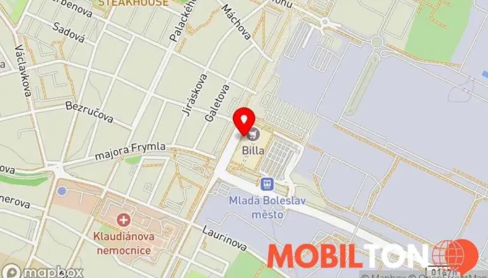 mapa KYOTO FAST FOOD Čínská restaurace v tř. Václava Klementa 1459