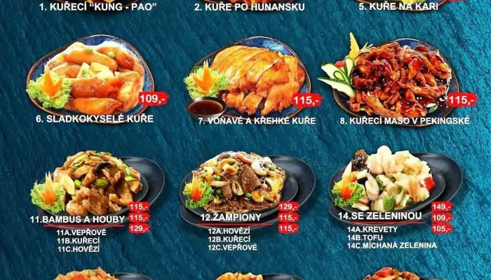 Kyoto Running Sushi -  Menu - Mladá Boleslav Ii