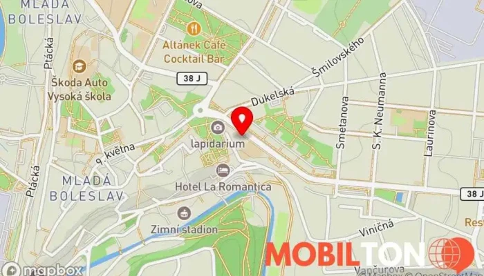 mapa La Divinita Coffee & Bistro Restaurace, Bistro, Kavárna v třída Tomáše Garrigue Masaryka 840
