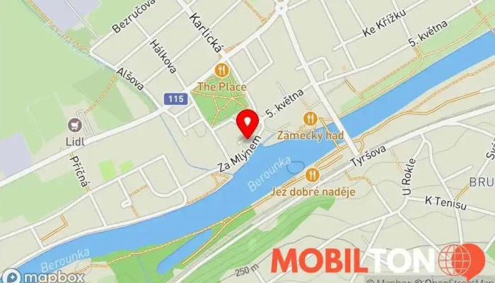 mapa La Fontana Prodejna v Anežky České 433