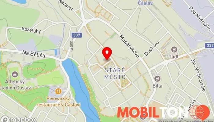 mapa La Pisa Pizzerie - Čáslav Restaurace, Rozvoz pizzy, Pizzerie, Pizza do ruky v Staré Město