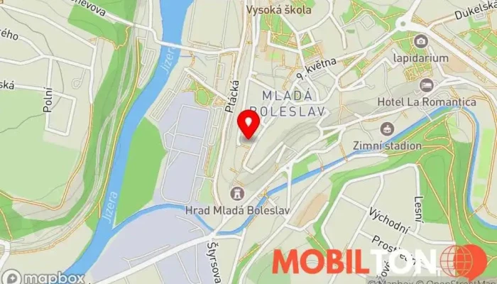 mapa La Pisa Pizzerie - Mladá Boleslav Rozvoz pizzy, Pizzerie, Pizza do ruky v Staroměstské nám. 153