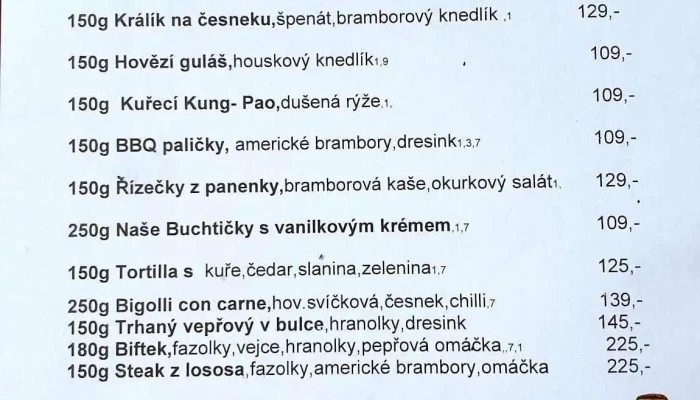 La Putika -  Menu - Kozelkova 51