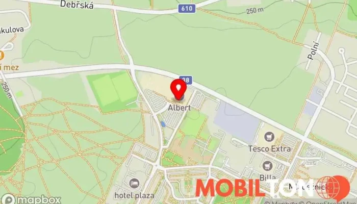 mapa LaBona Pizza Pizzerie v Mladá Boleslav-Kosmonosy